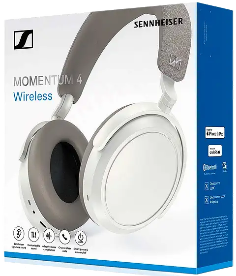 Наушники Sennheiser Momentum 4 Wireless в упаковке
