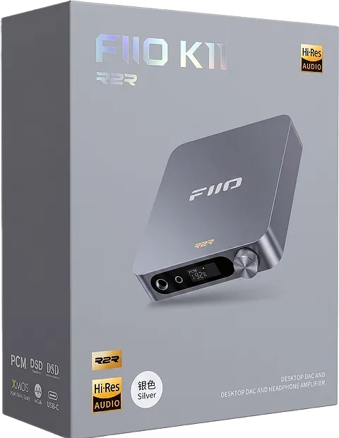 Настольный цап усилитель FiiO K11 R2R в упаковке