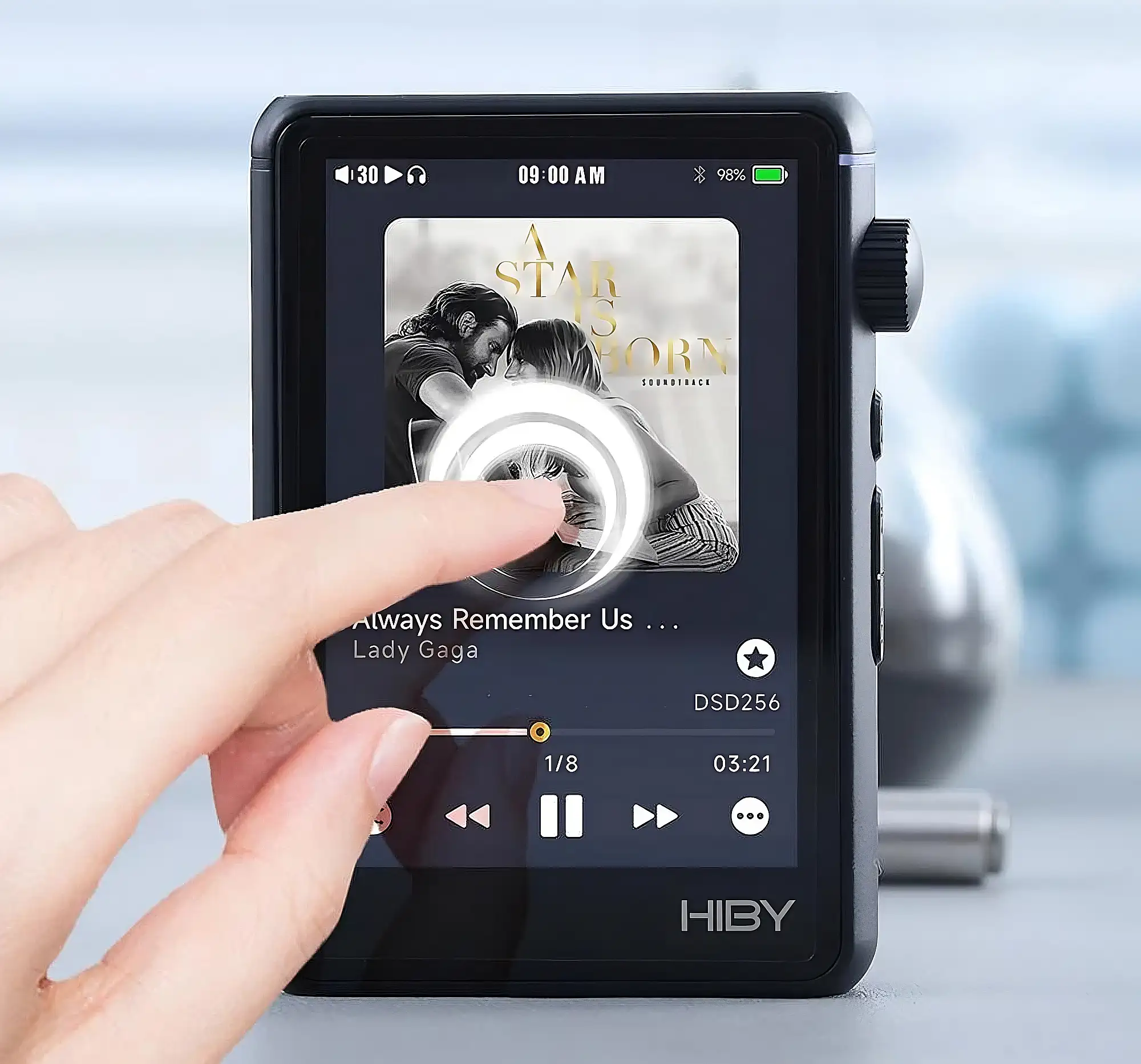 HiBy R3 II дисплей двойное касание