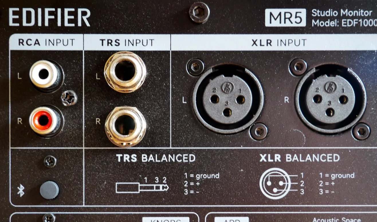 Акустика Edifier MR5 балансные входы XLR и TRS