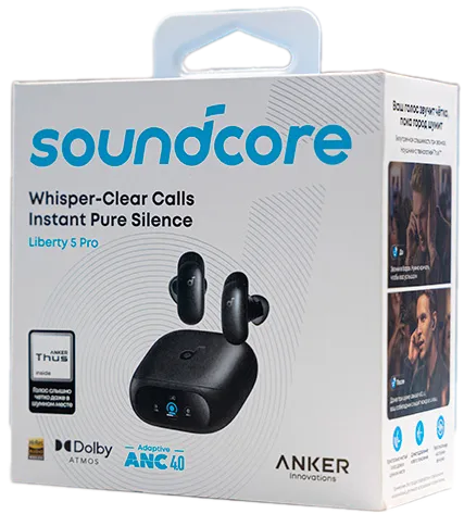 Наушники Soundcore Liberty 5 Pro в упаковке