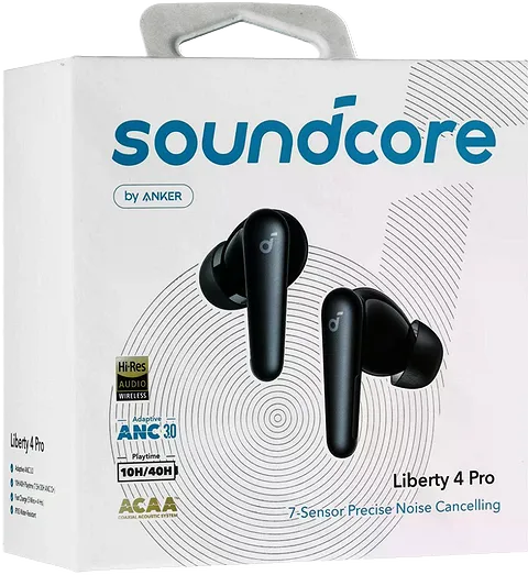 TWS наушники Soundcore Liberty 4 Pro в упаковке