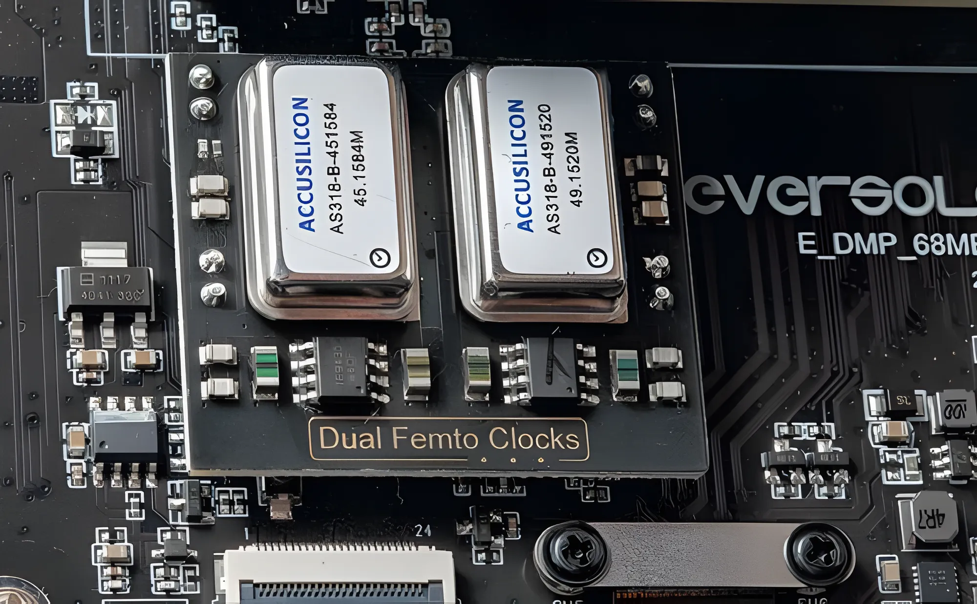 Тактовые генераторы аудиоархитектуры стримера EverSolo DMP-A6 Gen 2.