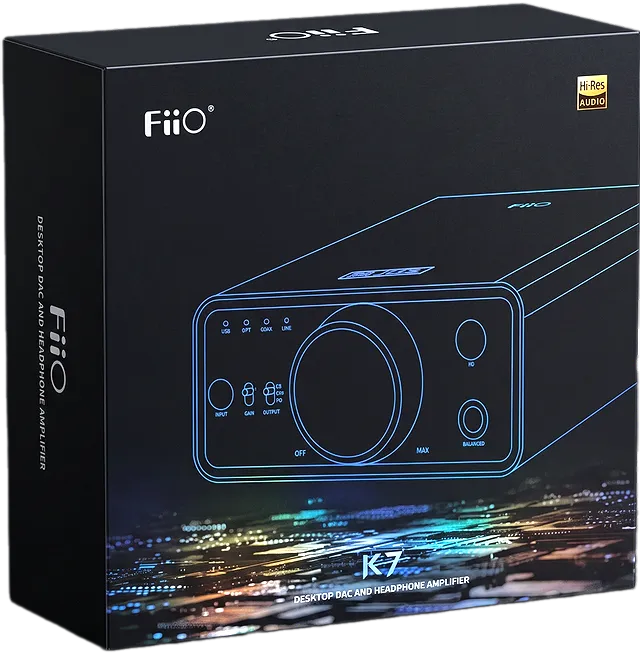 ЦАП усилитель FiiO K7 в упаковке.