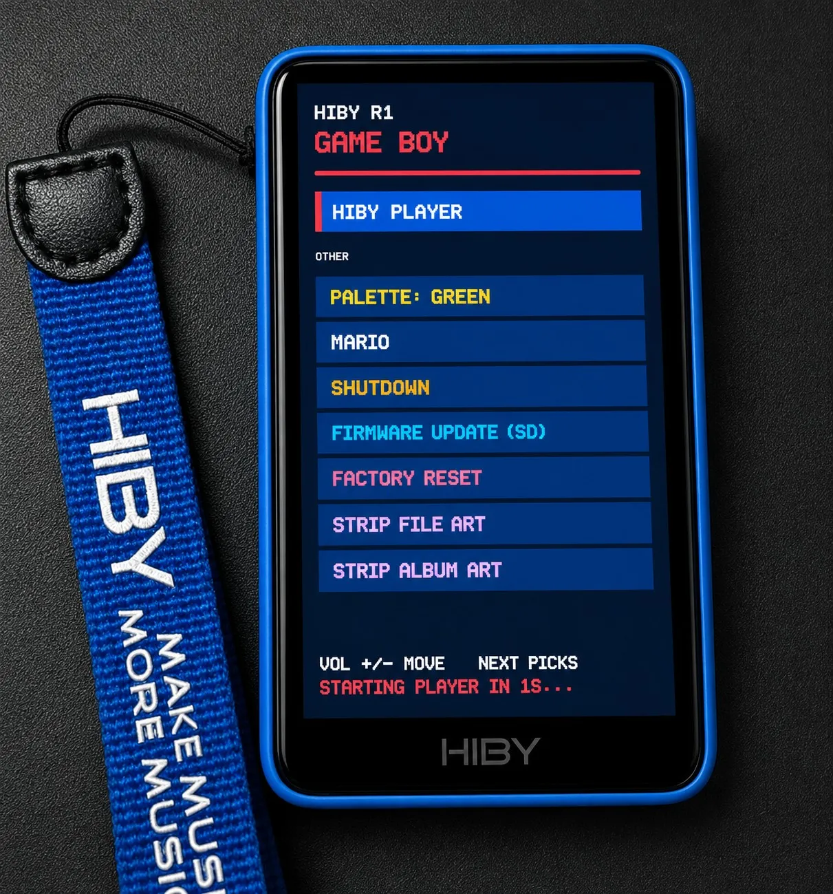 Плеер Hiby-R1 с установленным модом Hiby-R1-Mod